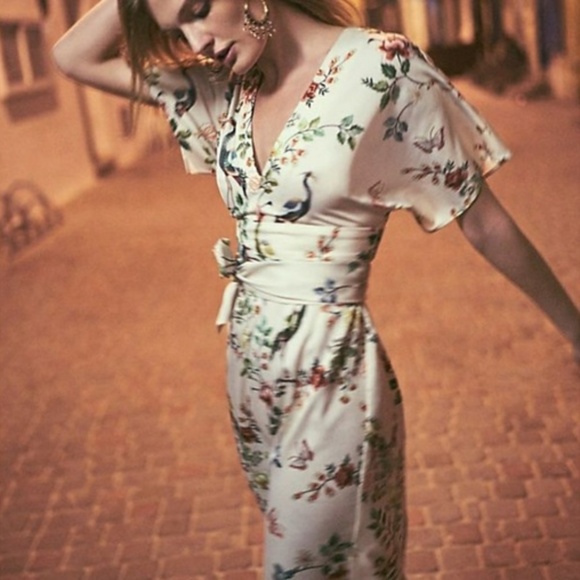 dRA Los Angeles Dresses & Skirts - Anthropologie Avian Kimono Midi Dress by dRA SZ 0